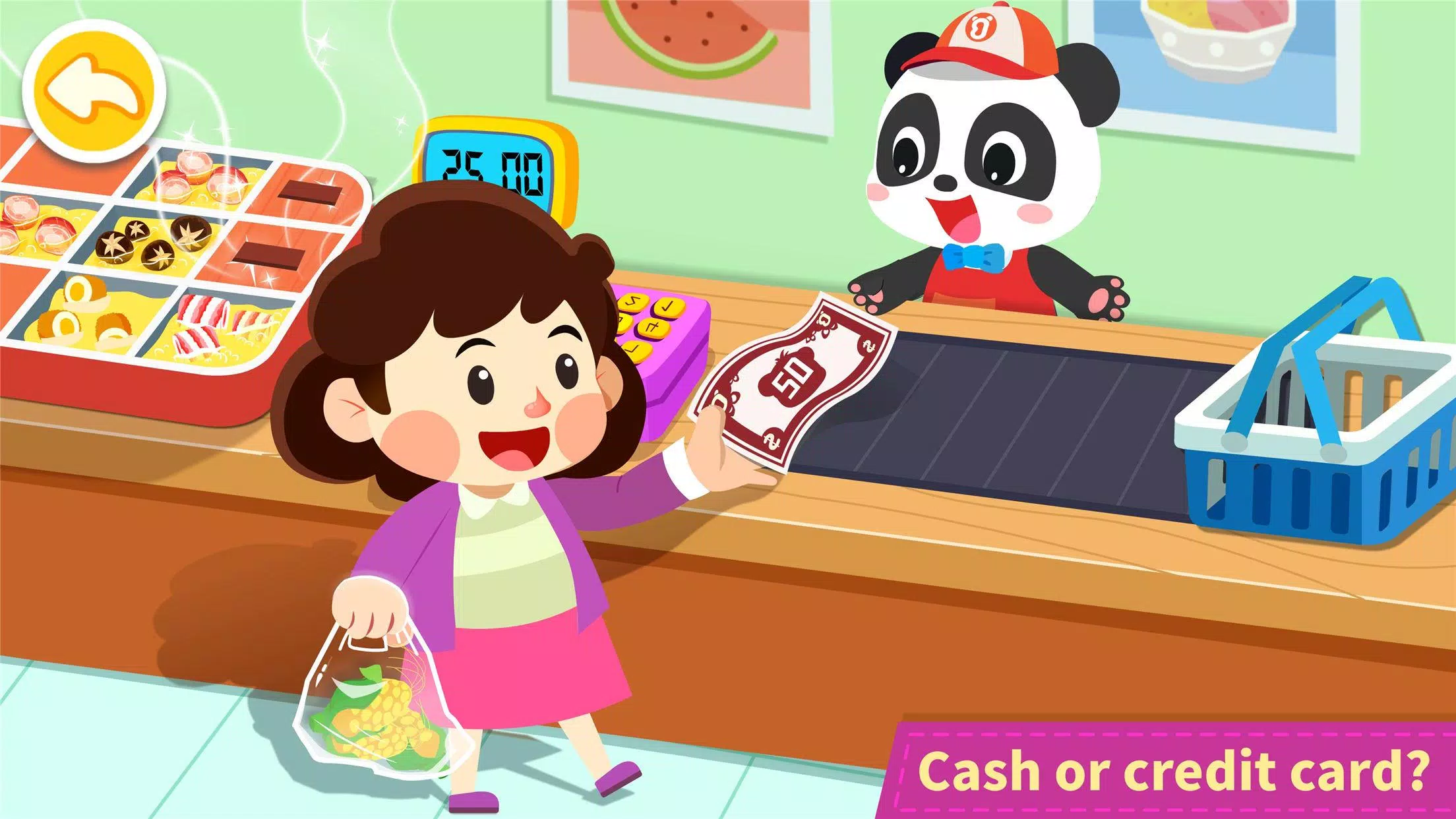 Schermata Baby Panda's Town: Supermarket 2