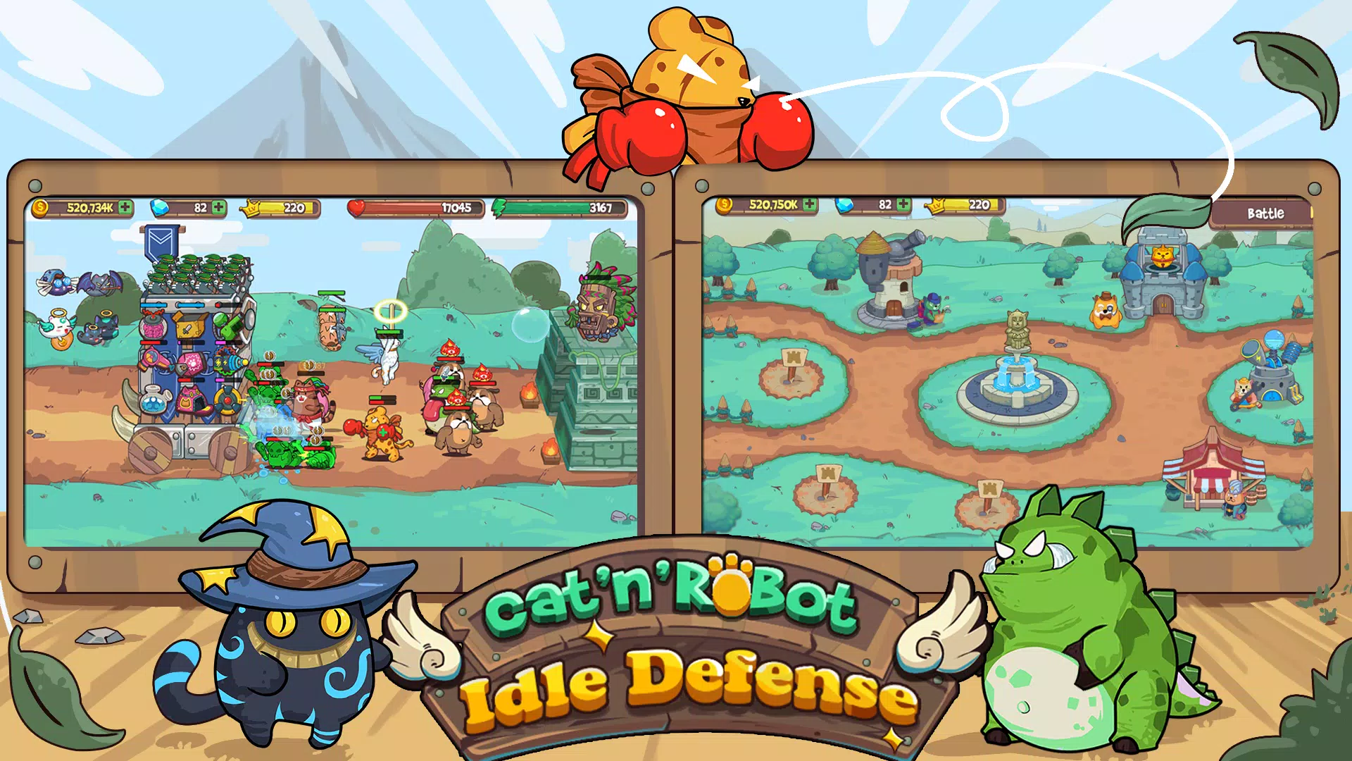 CatnRobot Idle TD: Battle Cat Captura de pantalla 1