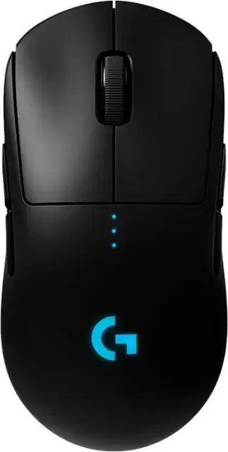 Logitech - PRO Lightweight Wireless Optical Ambidextrous Gaming Mouse with RGB Lighting