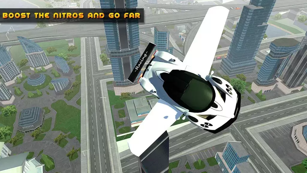 Flying Car Game driving 螢幕截圖 0