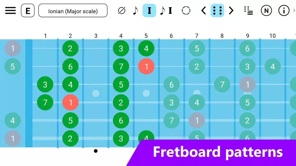 Guitar Fretboard: Scales ภาพหน้าจอ 1