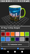 Schermata 3D Mug Mockup Designer 0