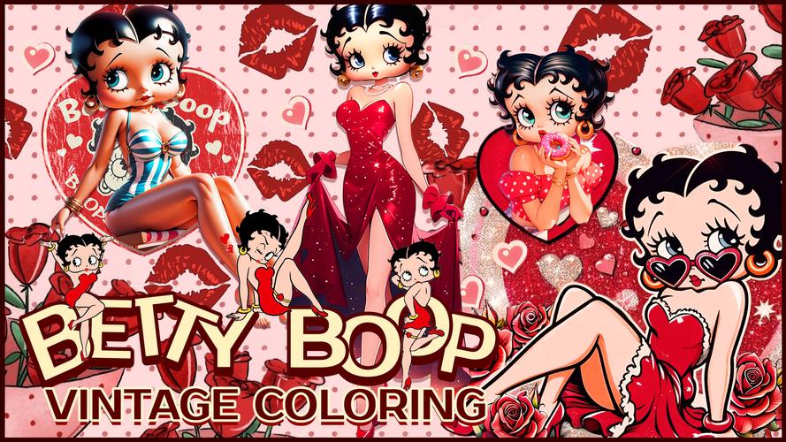 Betty Boop Vintage Coloring Screenshot 3