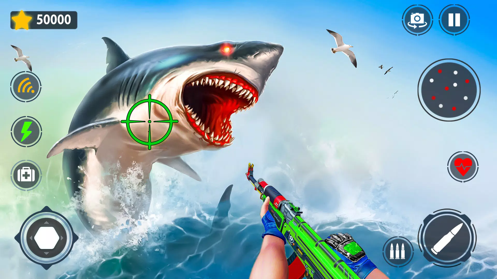 Shark Games & Fish Hunting 스크린샷 0