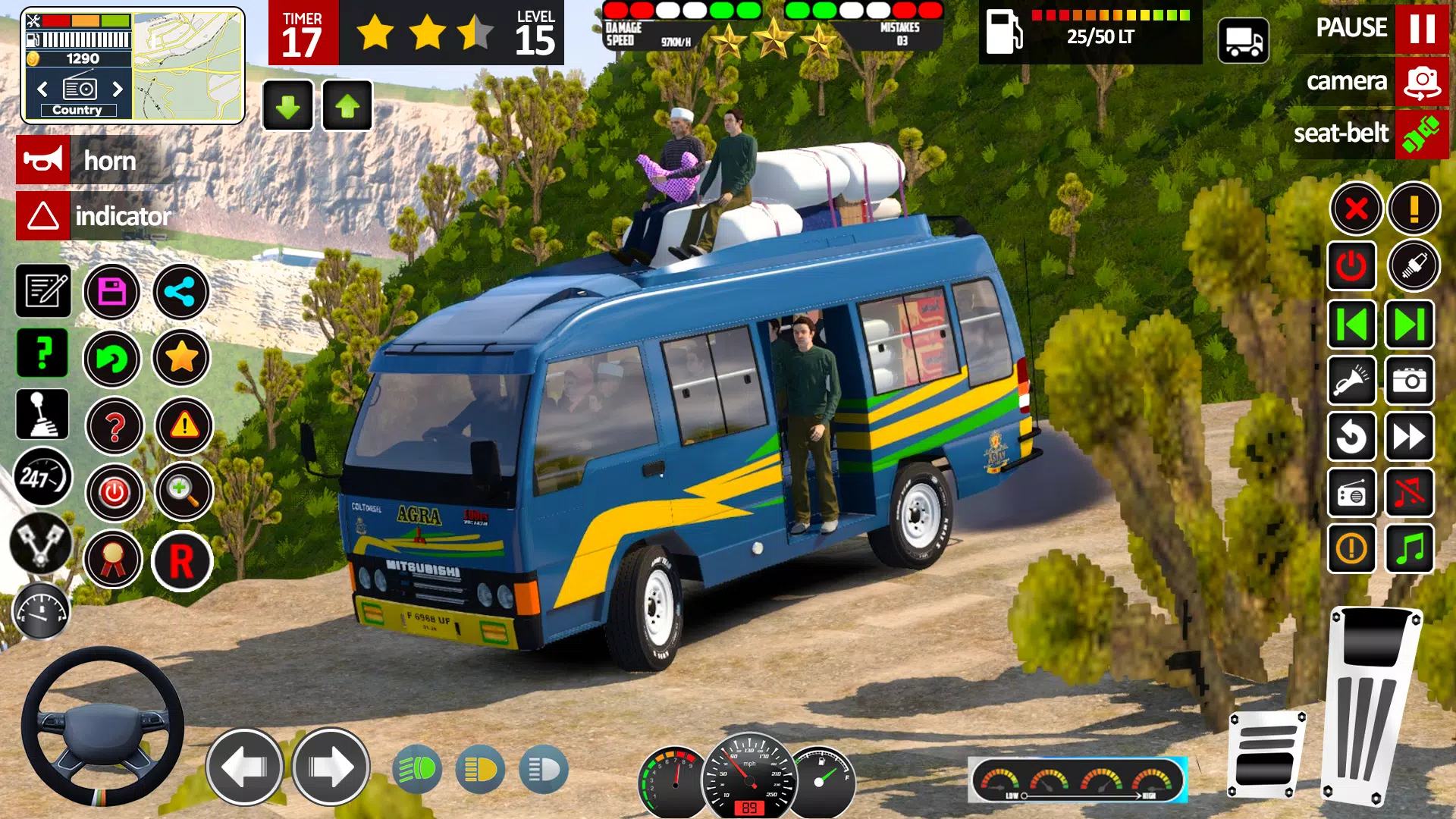 Real Mini Coach: Bus Game 3D 螢幕截圖 3