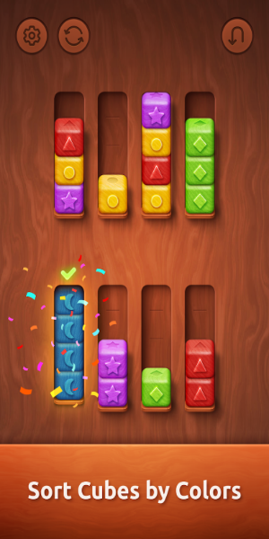 Colorwood Sort Puzzle Game Mod ဖန်သားပြင်ဓာတ်ပုံ 0