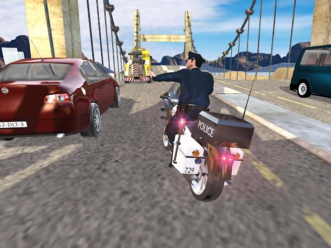 US Police Bike Chase Game Zrzut ekranu 3