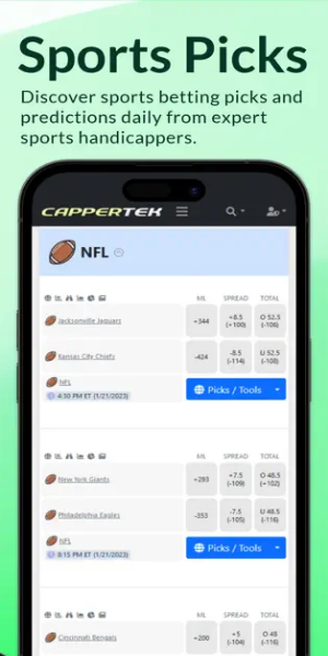 CapperTek Sports Betting Tools 스크린샷 1