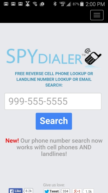 Spy Dialer 螢幕截圖 0