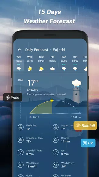 Local Radar Weather Forecast Captura de pantalla 2