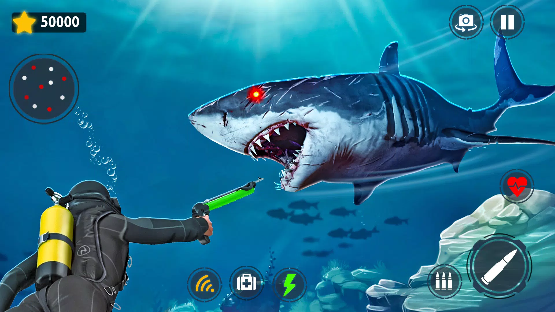 Shark Games & Fish Hunting 스크린샷 1