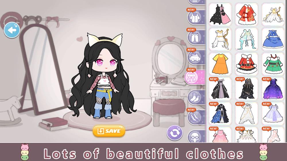 YOYO Doll Anime Dress Up Game Screenshot 1