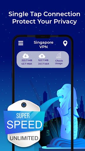 Singapore VPN - Free, Fast & Secure Schermafbeelding 2