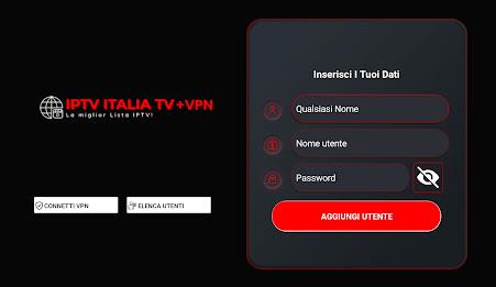 IPTV ITALIA TV + VPN स्क्रीनशॉट 0