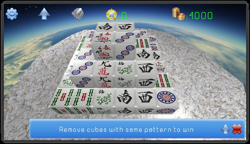 Mahjong 3D Cube Solitaire Скриншот 0