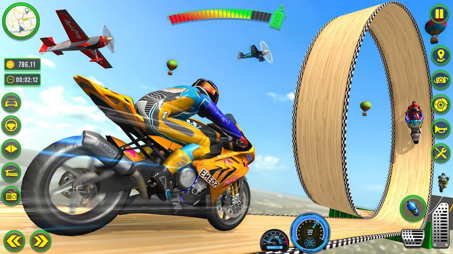 Mega Ramp Stunts Bike Games 3d 螢幕截圖 3