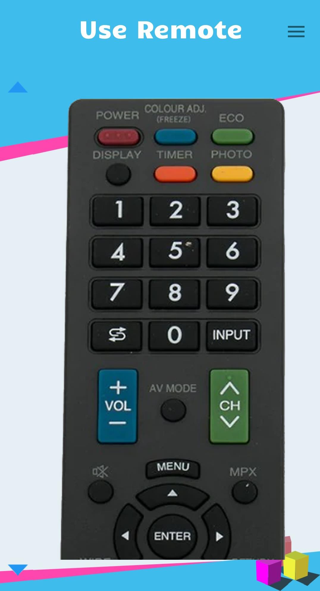 Remote for Sharp Smart TV Ekran Görüntüsü 3