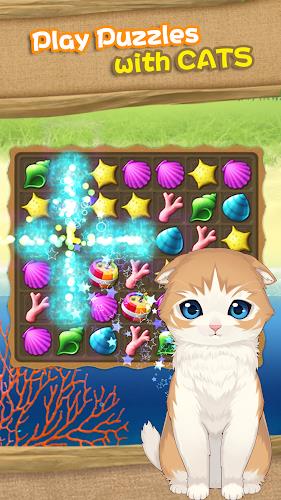 Cat Island Diary~Happy Match 3 スクリーンショット 1