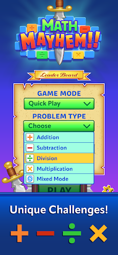 Math Mayhem Mental Math Game Ekran Görüntüsü 0