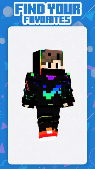 Neon Squad Skin Minecraft Tangkapan skrin 2