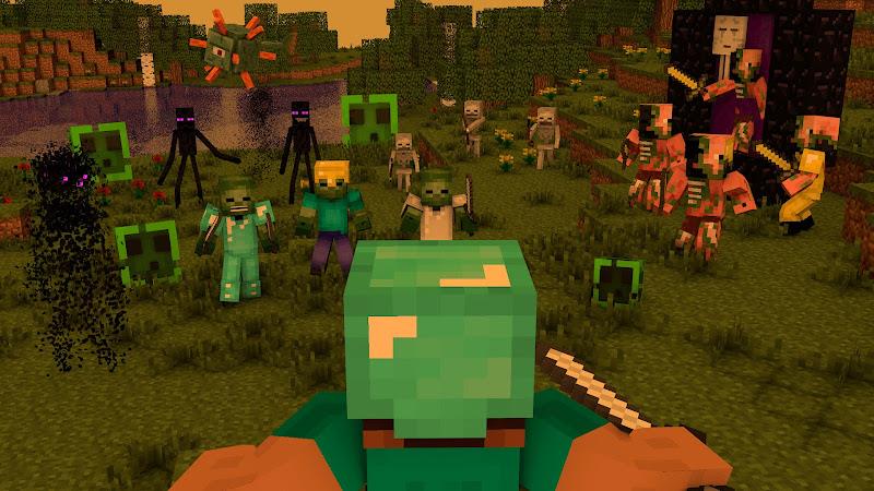 Minecraft: Zombie and Mutant स्क्रीनशॉट 0