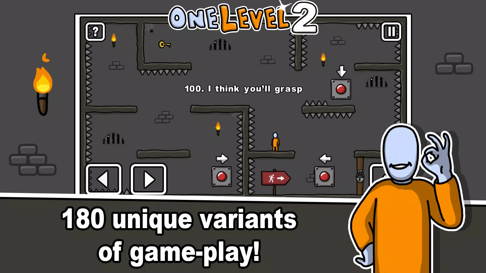 One Level 2 Stickman Jailbreak Ảnh chụp màn hình 1