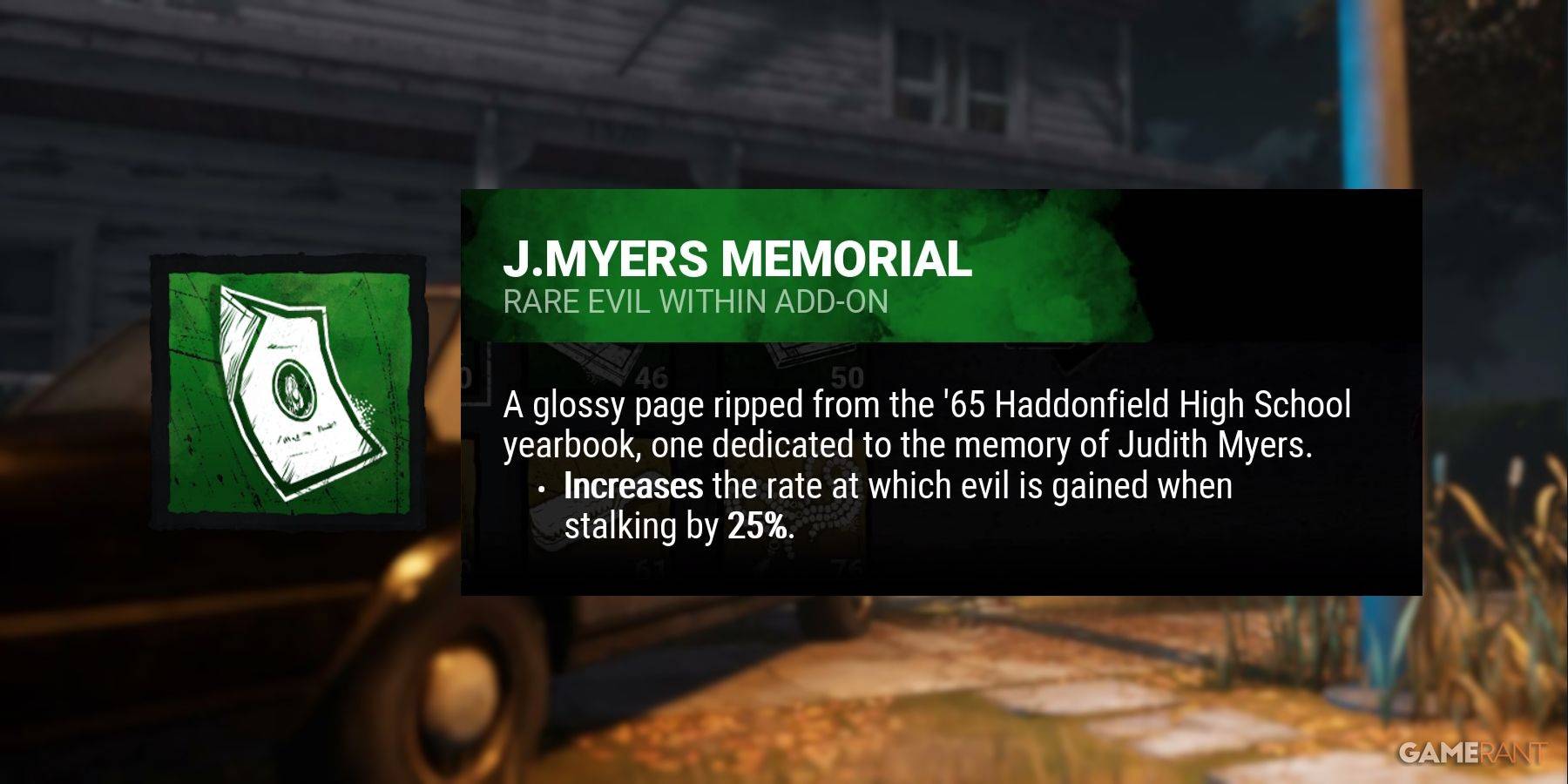 J. Myers Memorial Image