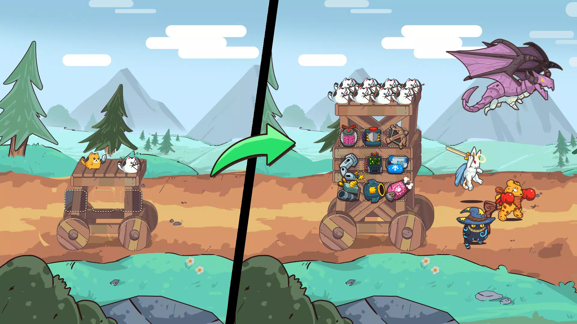 CatnRobot Idle TD: Battle Cat Captura de pantalla 3