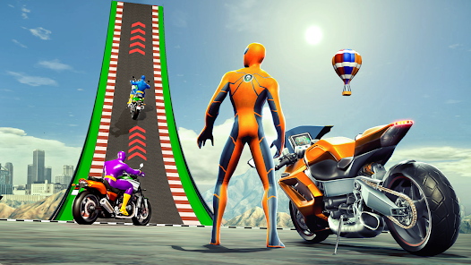 Super Hero Game - Bike Game 3D Скриншот 2