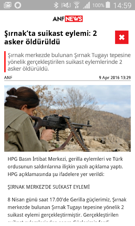 ANF Haber Ajansı Screenshot 1