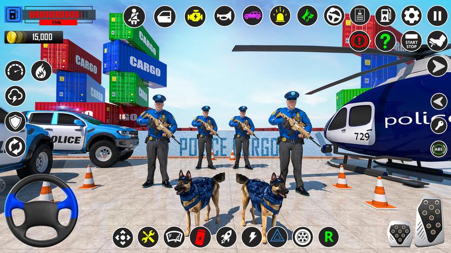 US Police-Car Transport Trucks 螢幕截圖 2