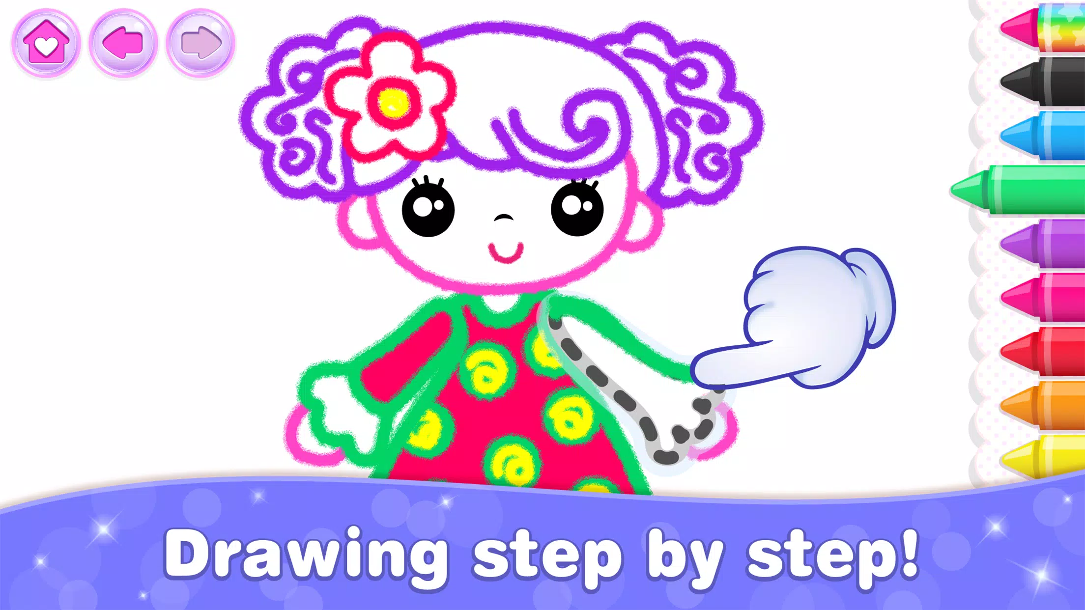 Drawing for Kids Coloring Game Ekran Görüntüsü 2