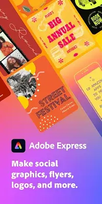 Adobe Express: Graphic Design Скриншот 0