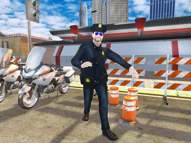 US Police Bike Chase Game Zrzut ekranu 0