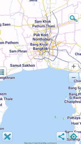 Map of Thailand offline Schermafbeelding 0