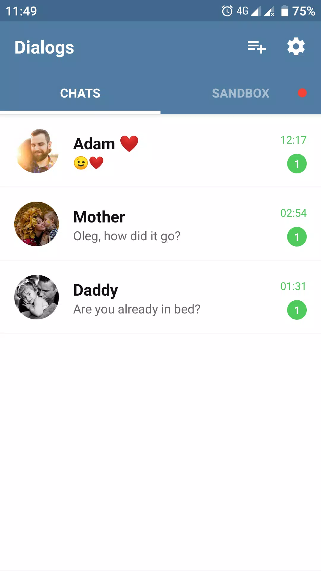 Fake Chat Story Messenger Schermafbeelding 0