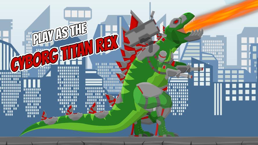 Cyborg Titan Rex: City Rampage Zrzut ekranu 0