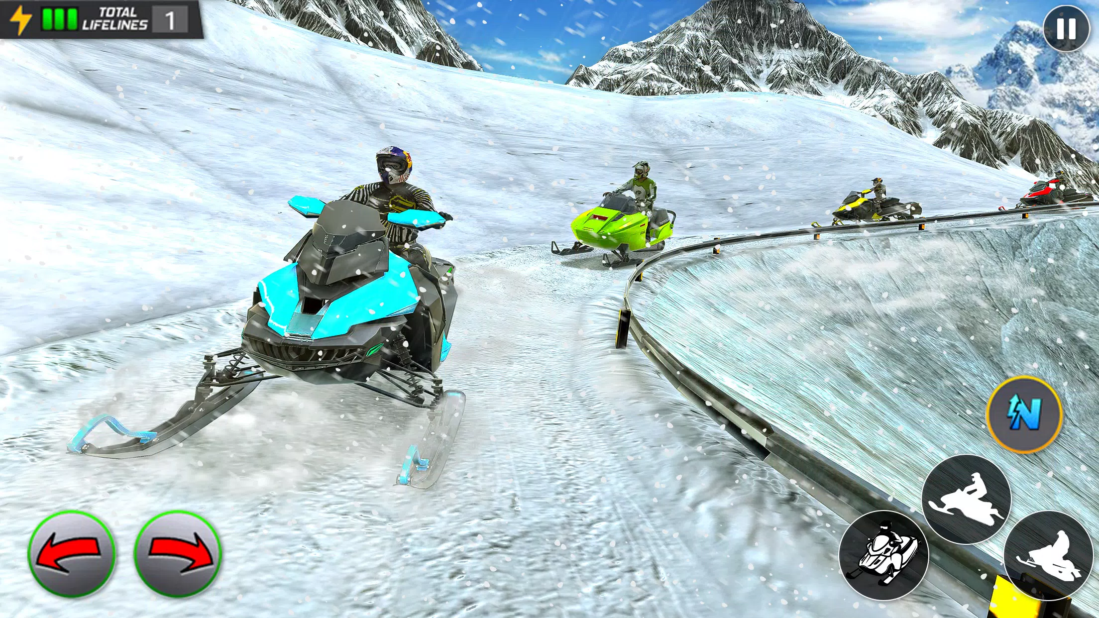 Crazy Skills Snowcross Games Tangkapan skrin 2