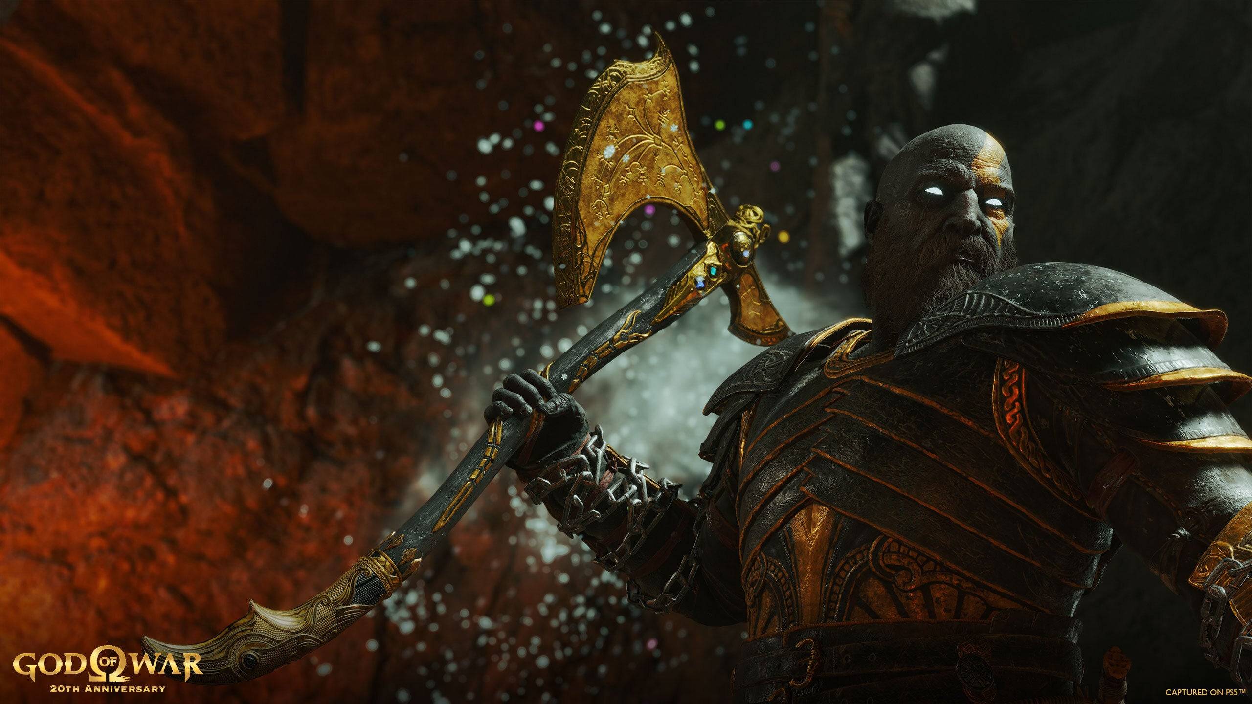 Close-up da armadura Dark Odyssey