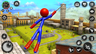 Spider Stick Hero Prison Break Schermafbeelding 1