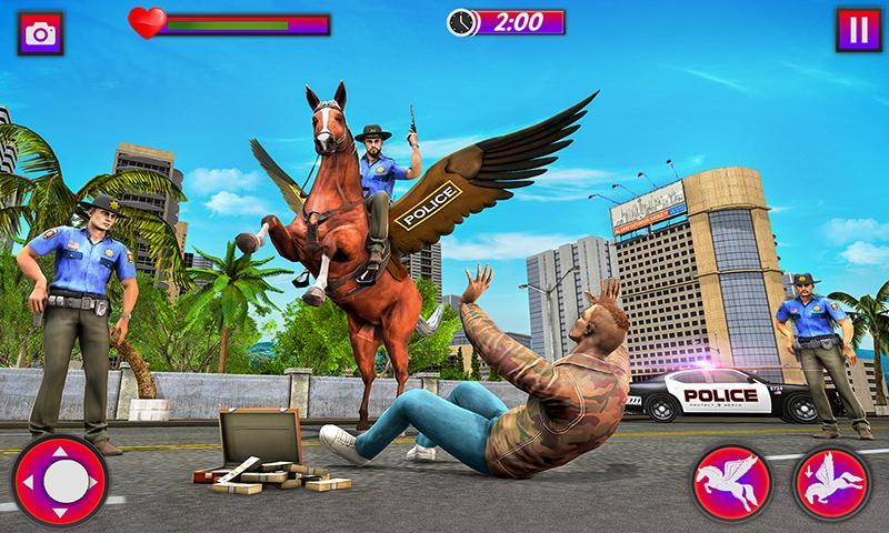 Flying Horse Police Chase Sim Screenshot 2