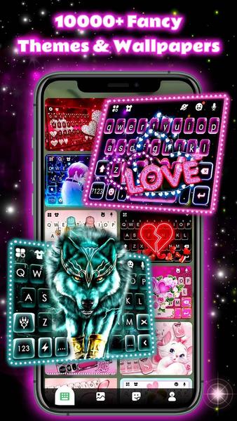 Neon Love Theme Zrzut ekranu 2