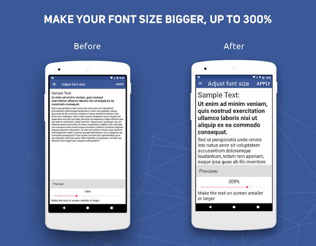 Big Font - Change Font Size & Text Size Schermafbeelding 0