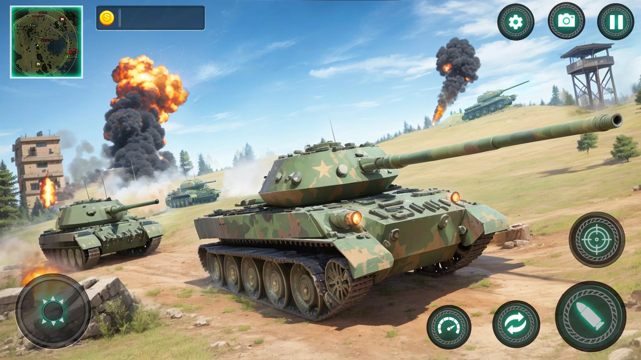 Military Tank War Machine Sim ภาพหน้าจอ 1