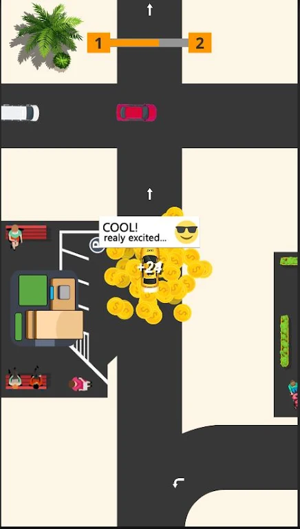 Idle Taxi: Driving Simulator 螢幕截圖 1