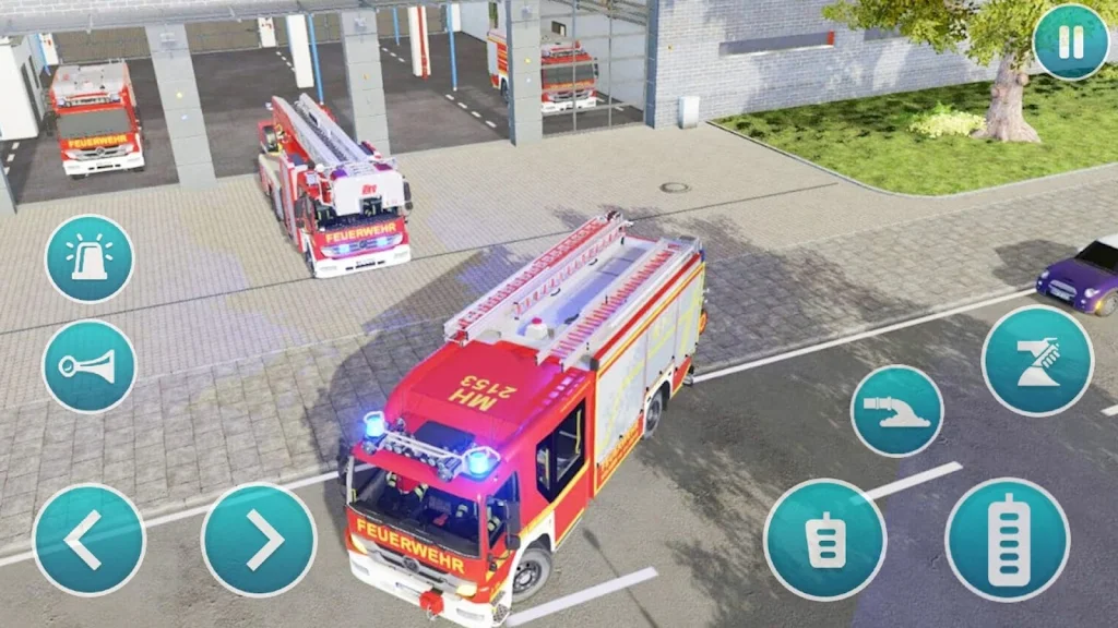 Emergency Police Fire Truck 3d Ekran Görüntüsü 3