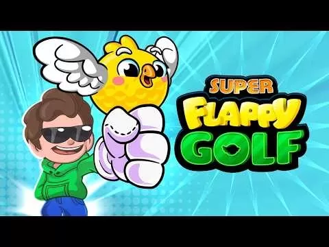 Super Flappy Golf gameplay featuring winged golf ball