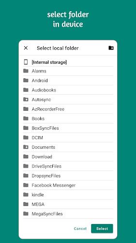 Autosync - File Sync & Backup Captura de tela 1