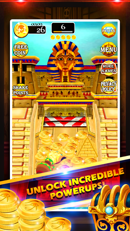 Gold of King Pharaoh Egypt - Coin Party Dozer ဖန်သားပြင်ဓာတ်ပုံ 0