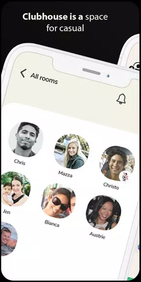 Clubhouse Drop-in audio chat android Guide Ekran Görüntüsü 1